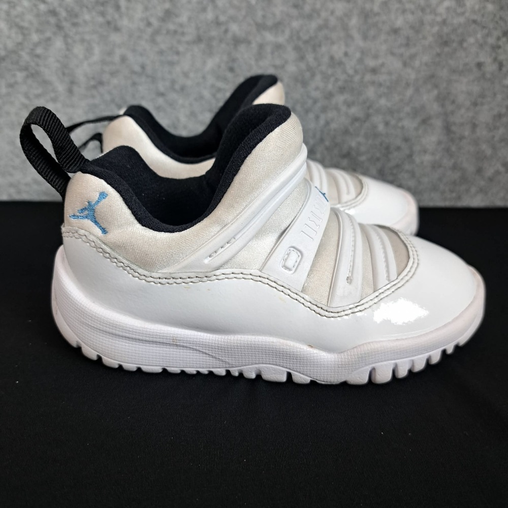 Nike Jordan 11 Retro Little Flex TD White Legend Blue BQ7102-104 Toddler Size 7C